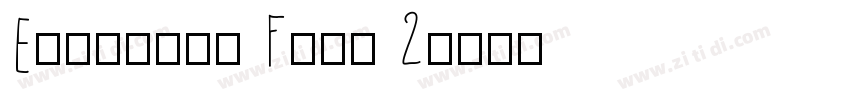 Engraved Font 2字体转换